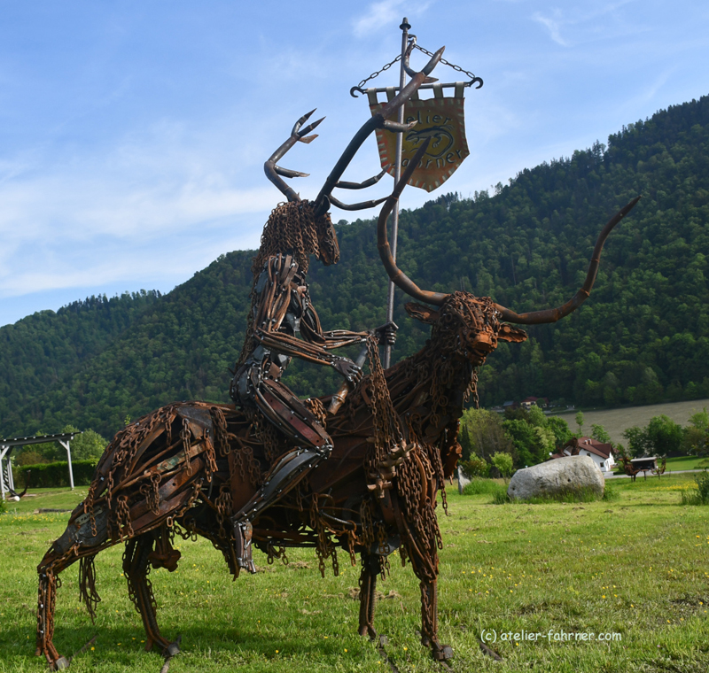 cernunnos riding on a bull